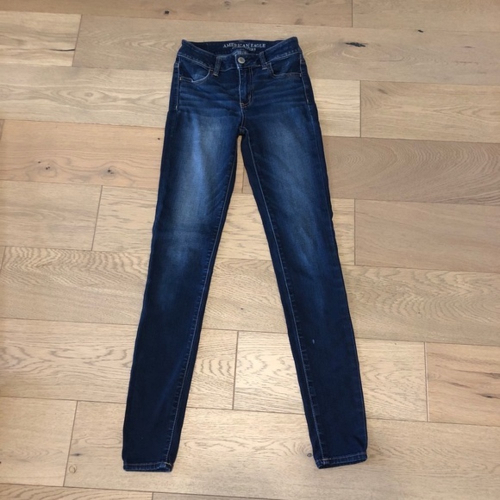 American Eagle Jeans High Rise Jeggings Skinny 0